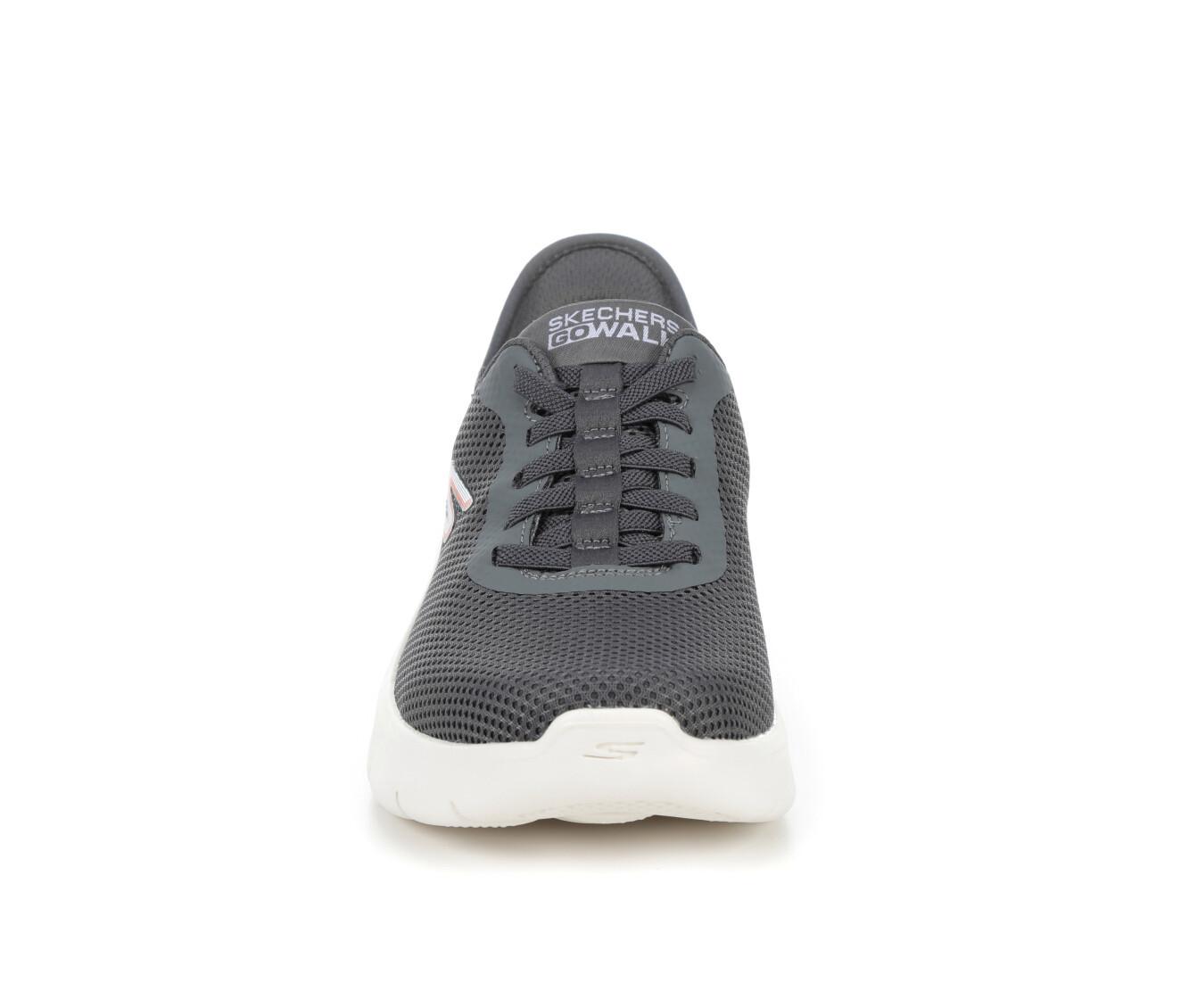 Black-White Skechers Womens GOwalk Joy Paradise Trainers - Get The Label