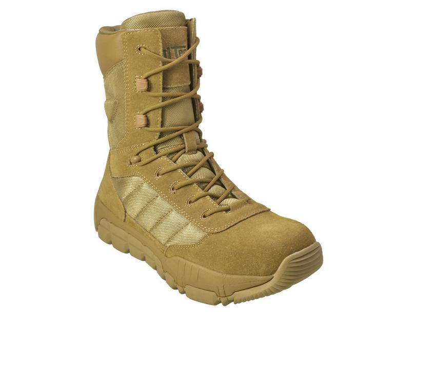 Men's AdTec Men's 9" Suede Side Zip Tactical Work Boots