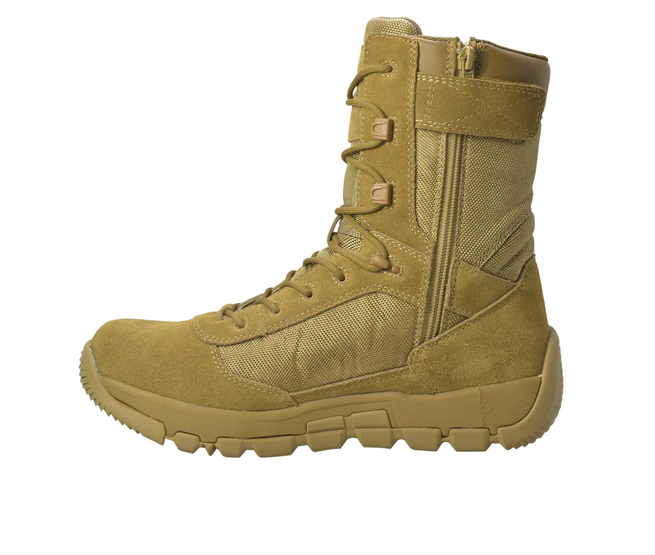 Men's AdTec Men's 9" Suede Side Zip Tactical Work Boots