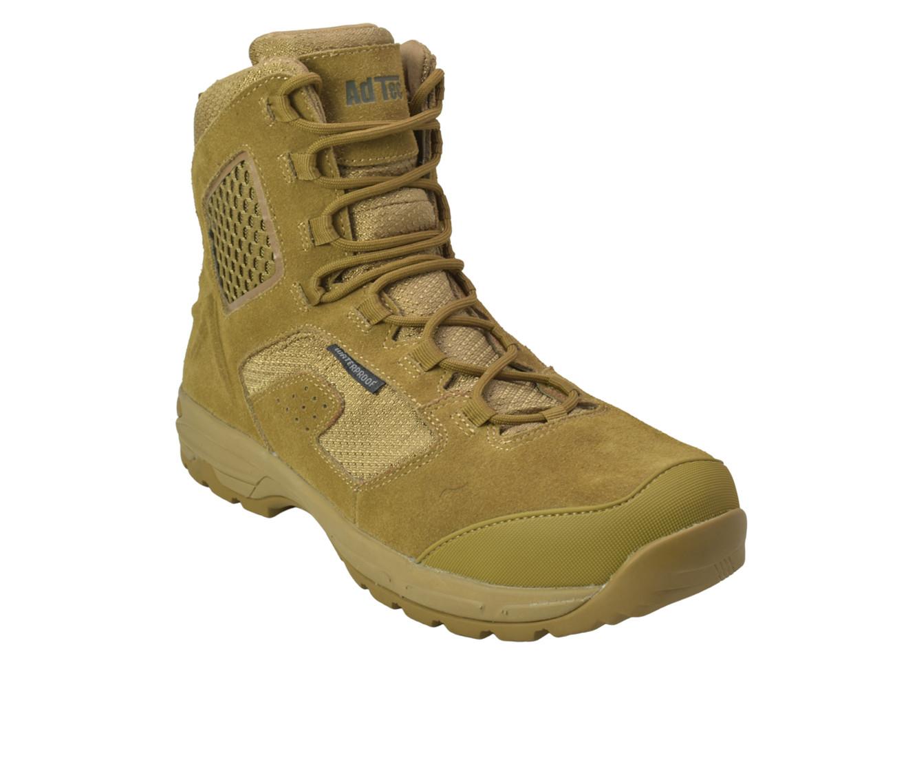 Men's AdTec Men's 8" Suede Waterproof Tactical Work Boots