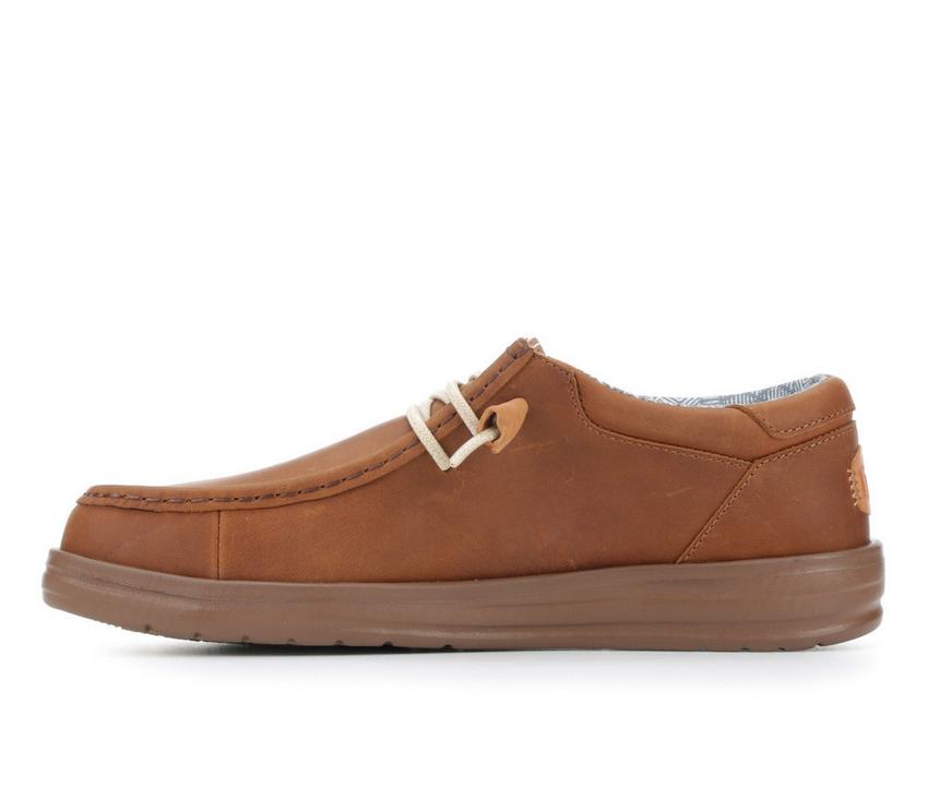 Men's HEYDUDE Wally Grip Leather Casual Shoes | Shoe Carnival