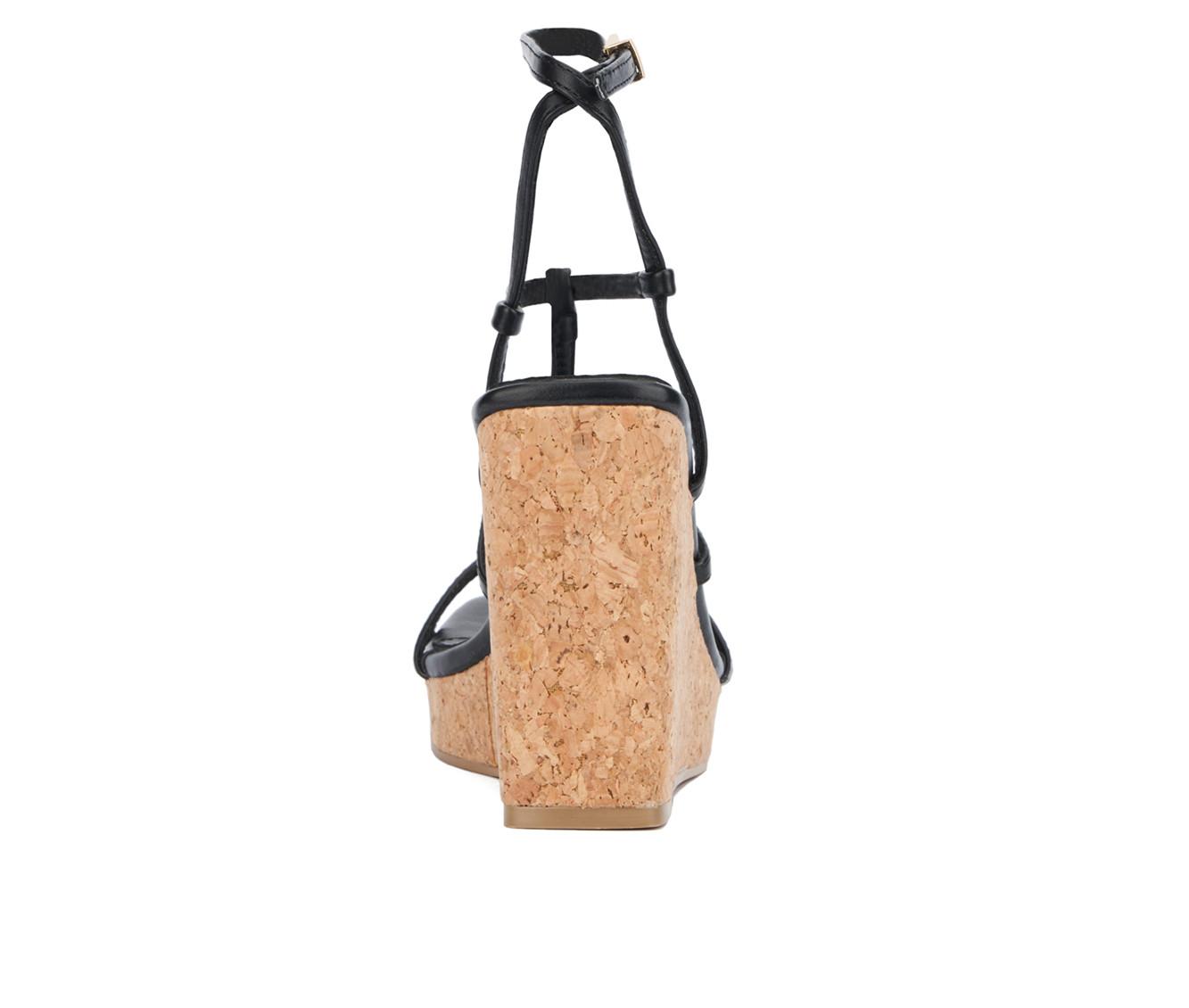 Women's New York and Company Abla Cork Wedge Sandals