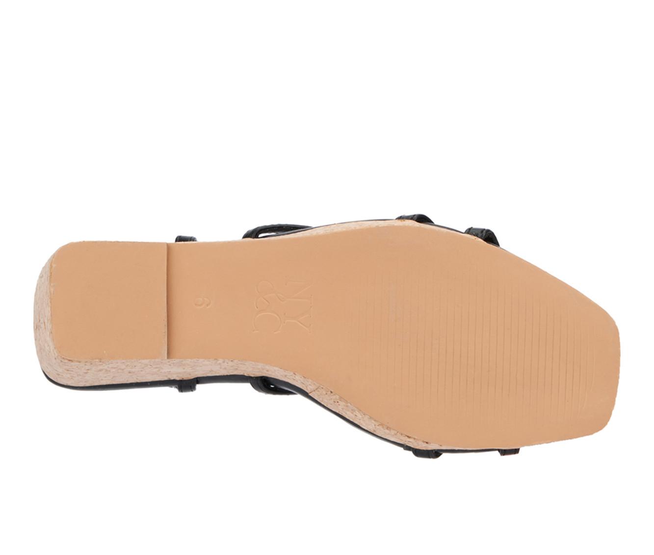 Women's New York and Company Abla Cork Wedge Sandals
