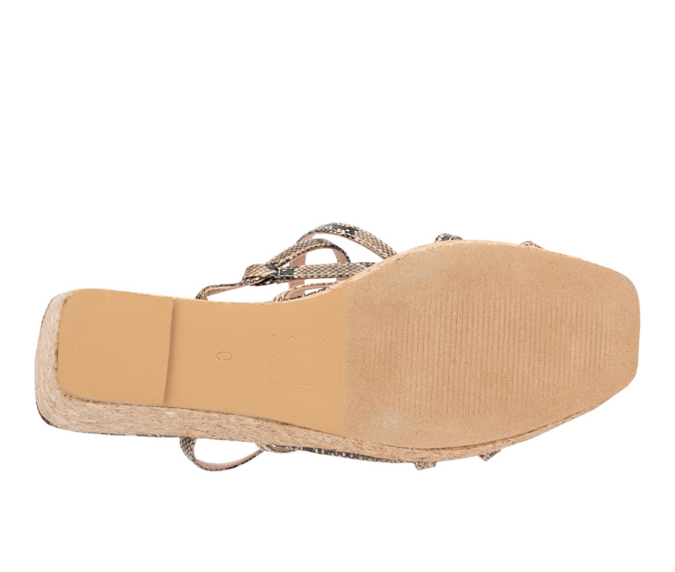 Women's New York and Company Abla Cork Wedge Sandals