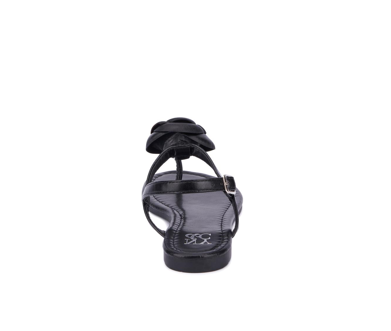 Women's New York and Company Rosette Sandals