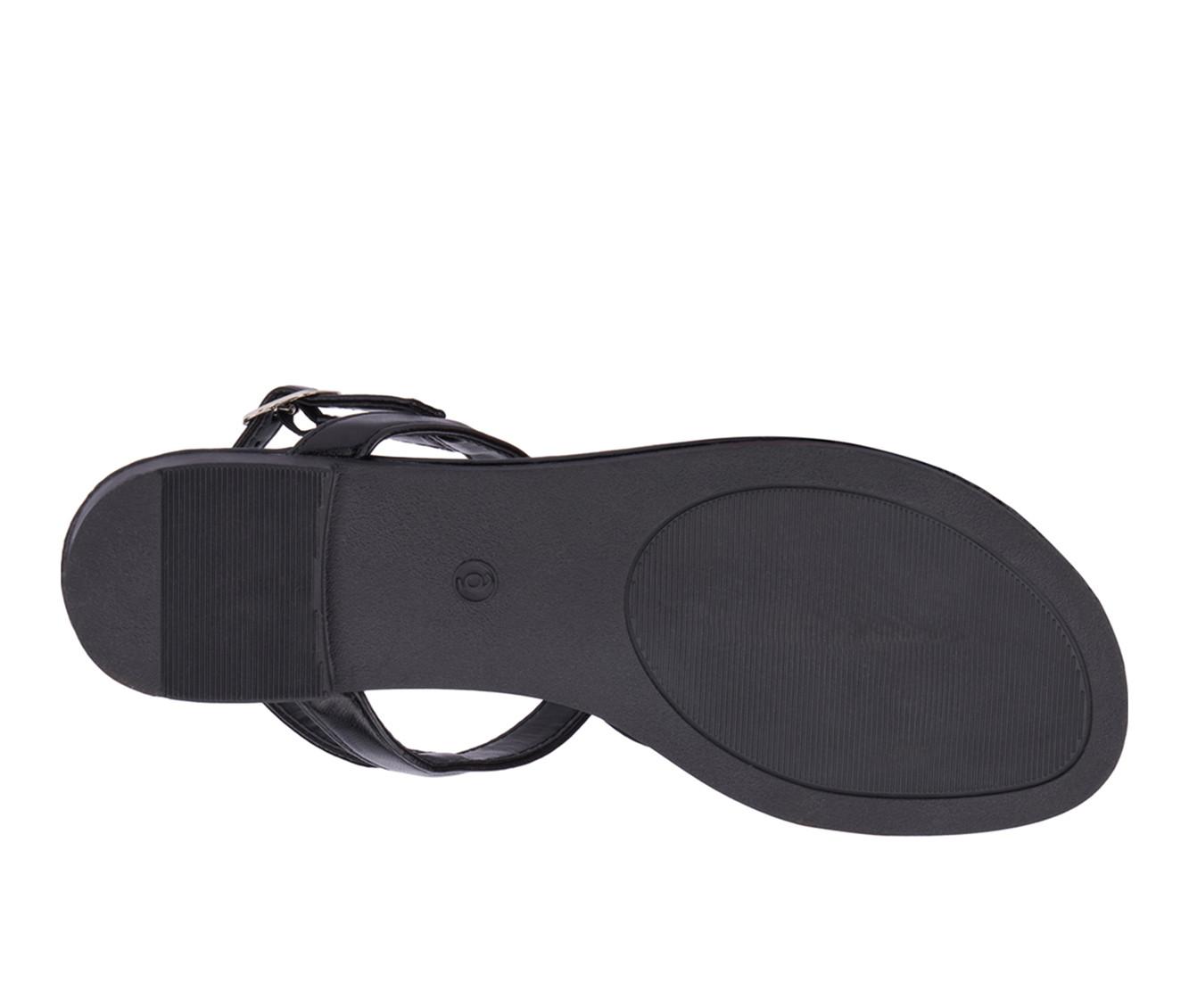 Women's New York and Company Rosette Sandals