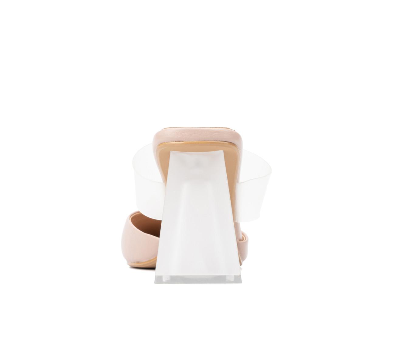 Women's New York and Company Winifred Heeled Mules