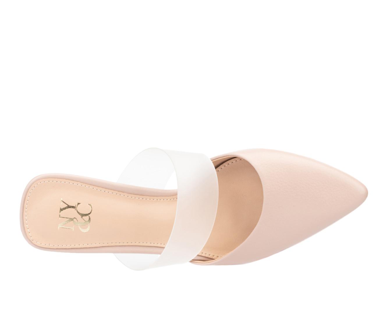 Women's New York and Company Winifred Heeled Mules