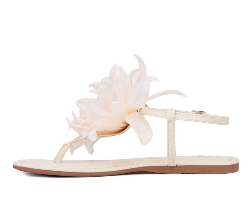 Women's New York and Company Big Flower Sandals