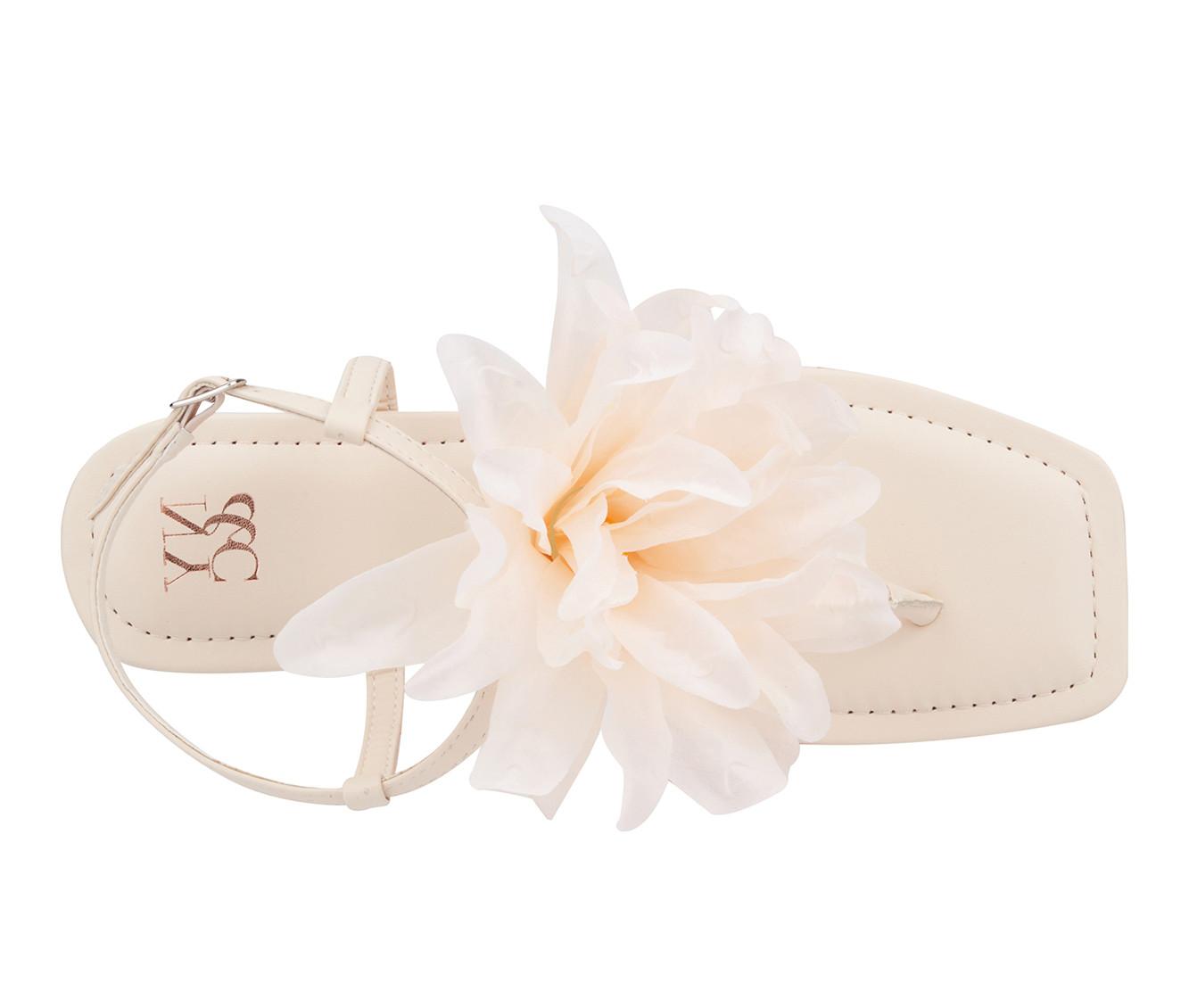 Women's New York and Company Big Flower Sandals