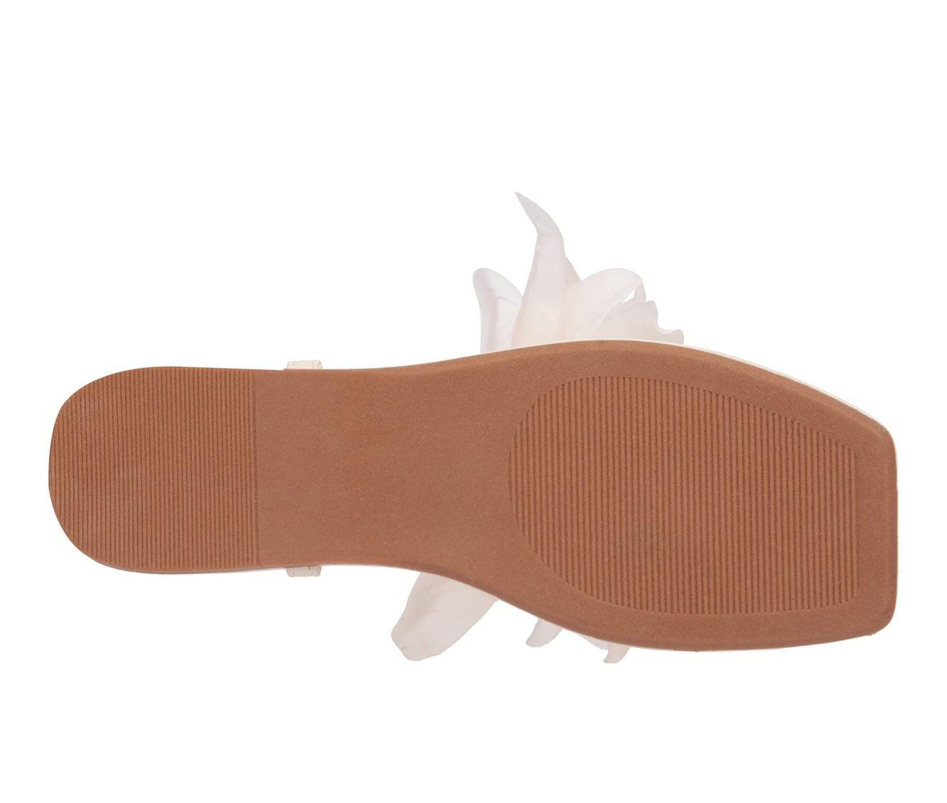 Women's New York and Company Big Flower Sandals