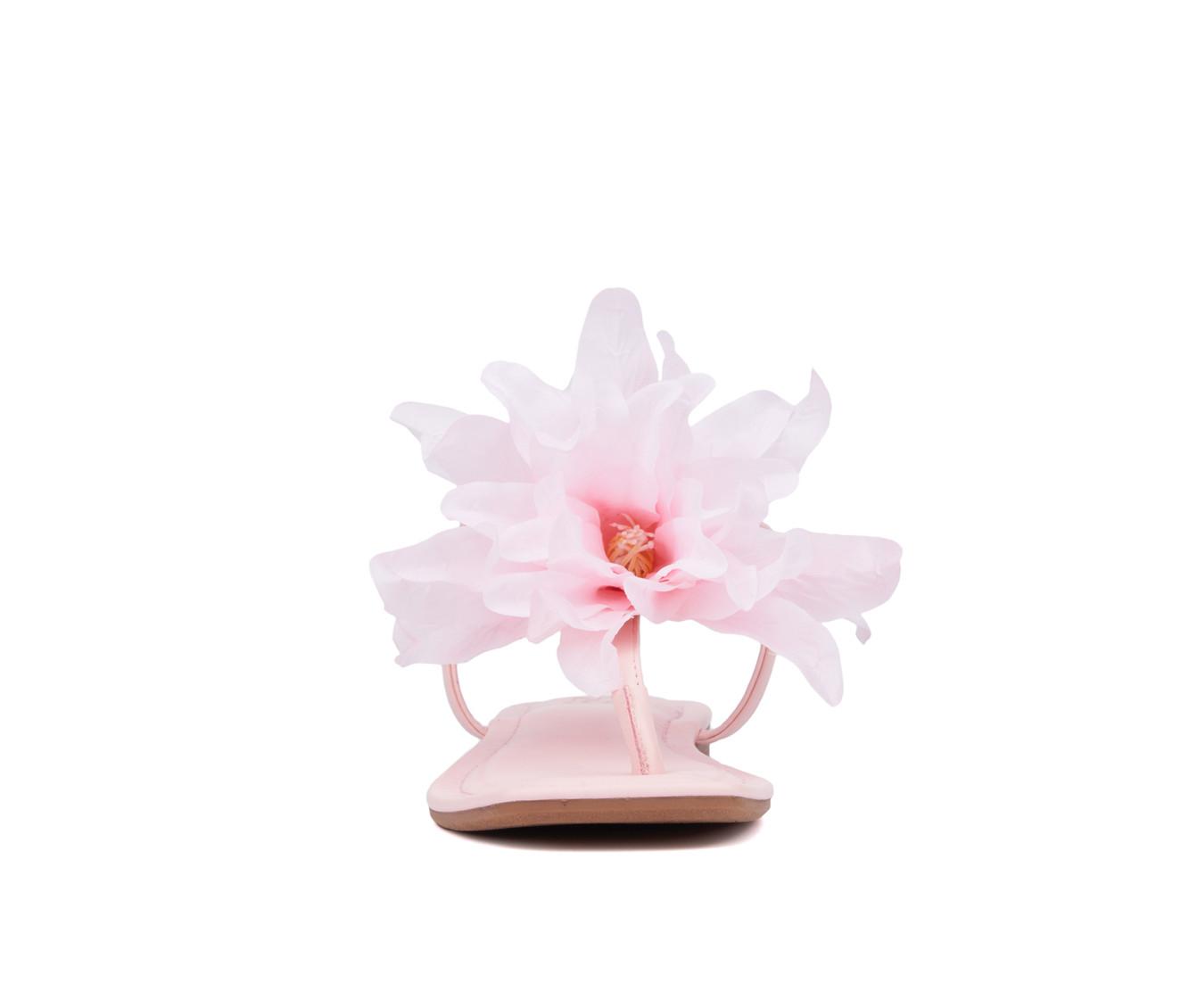 Women's New York and Company Big Flower Sandals