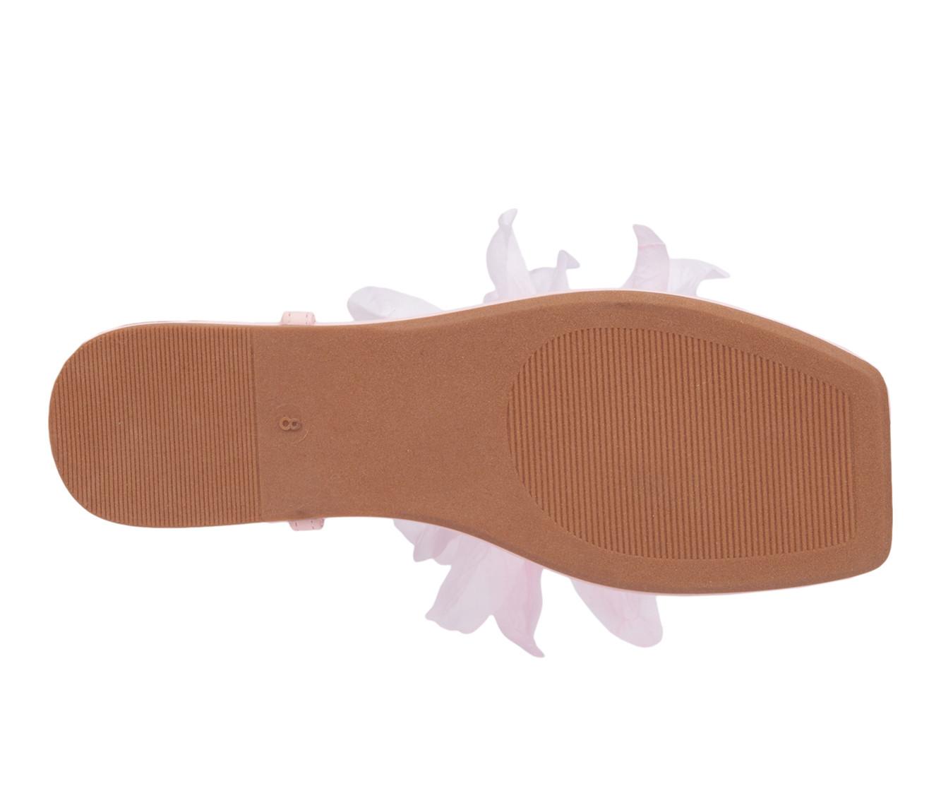 Women's New York and Company Big Flower Sandals