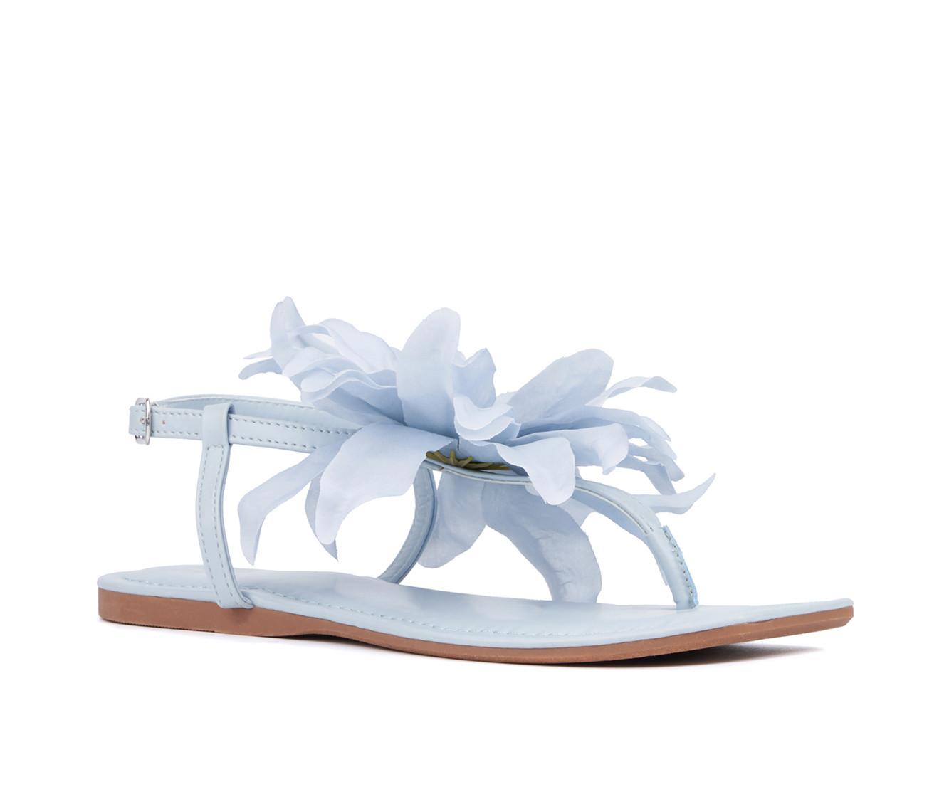 Women's New York and Company Big Flower Sandals