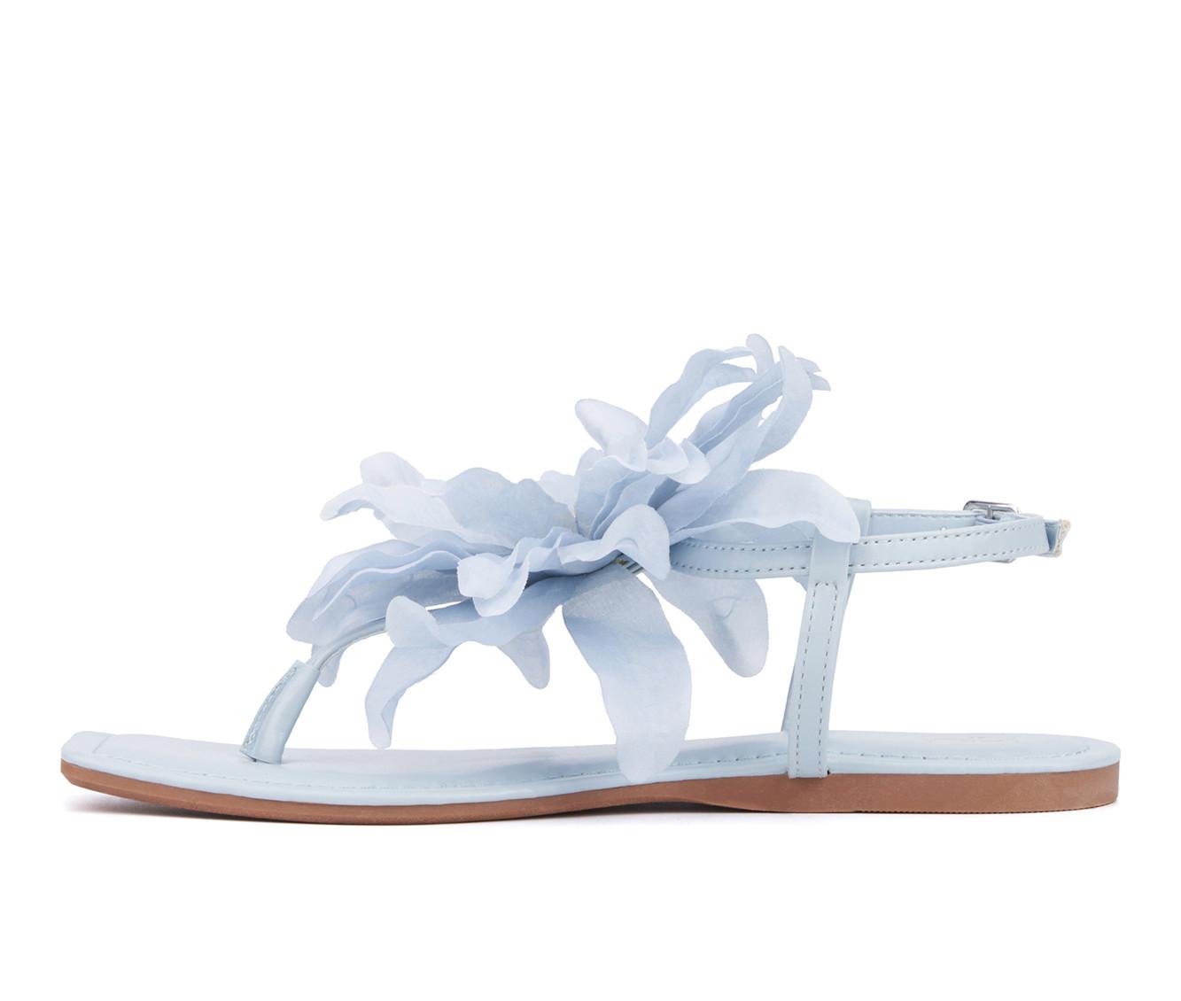 Women's New York and Company Big Flower Sandals
