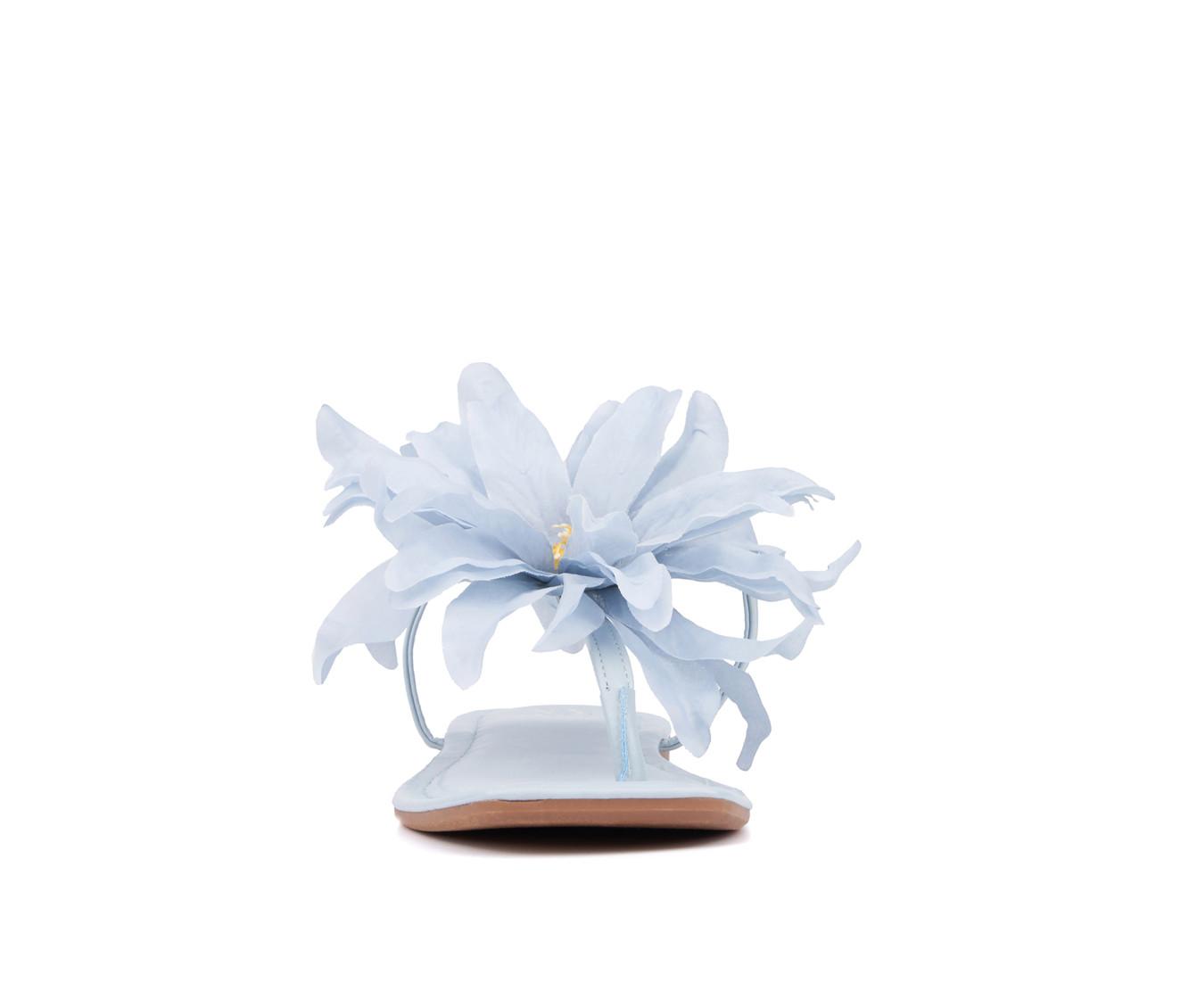 Women's New York and Company Big Flower Sandals