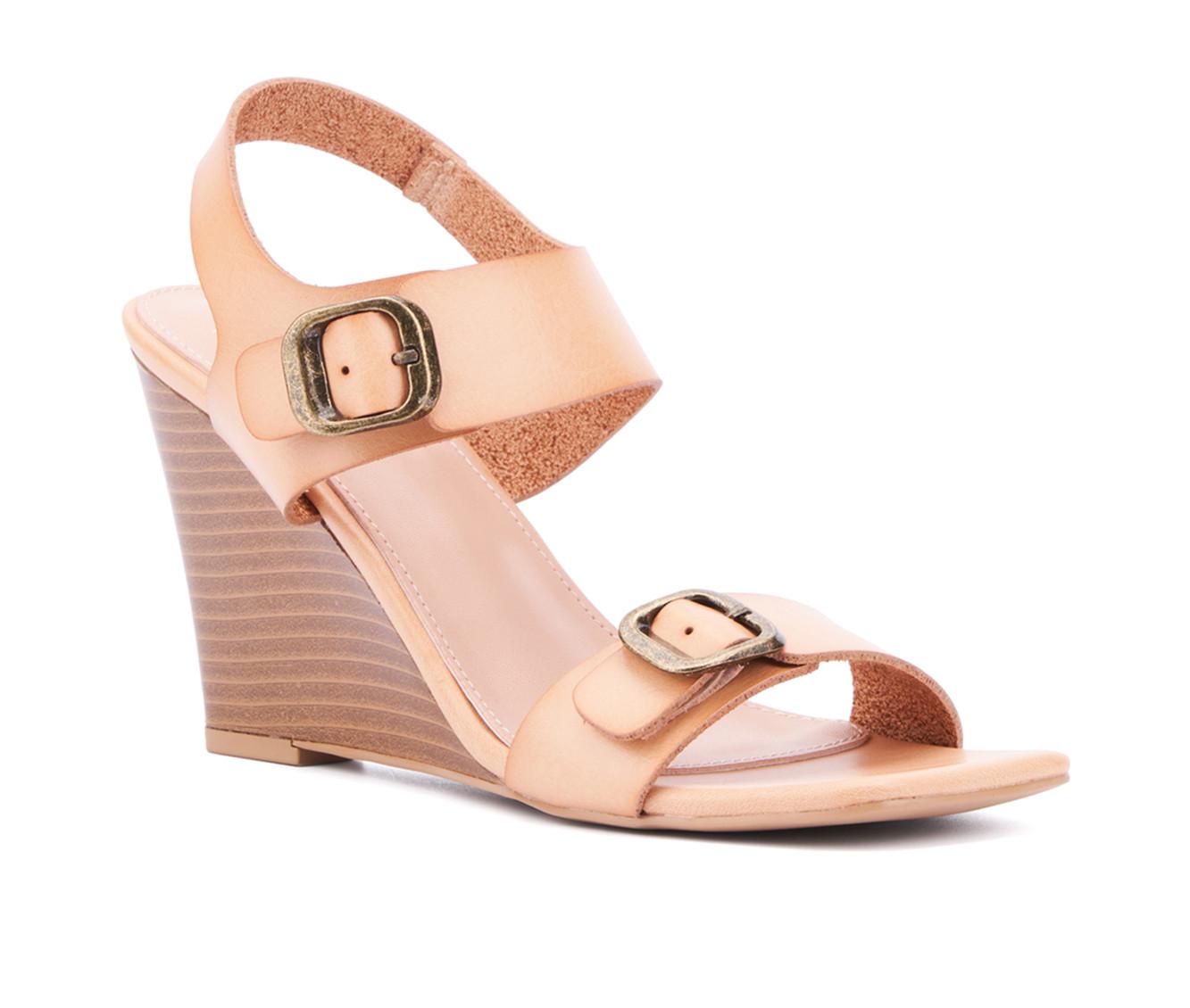 Women's New York and Company Velma Wedge Sandals