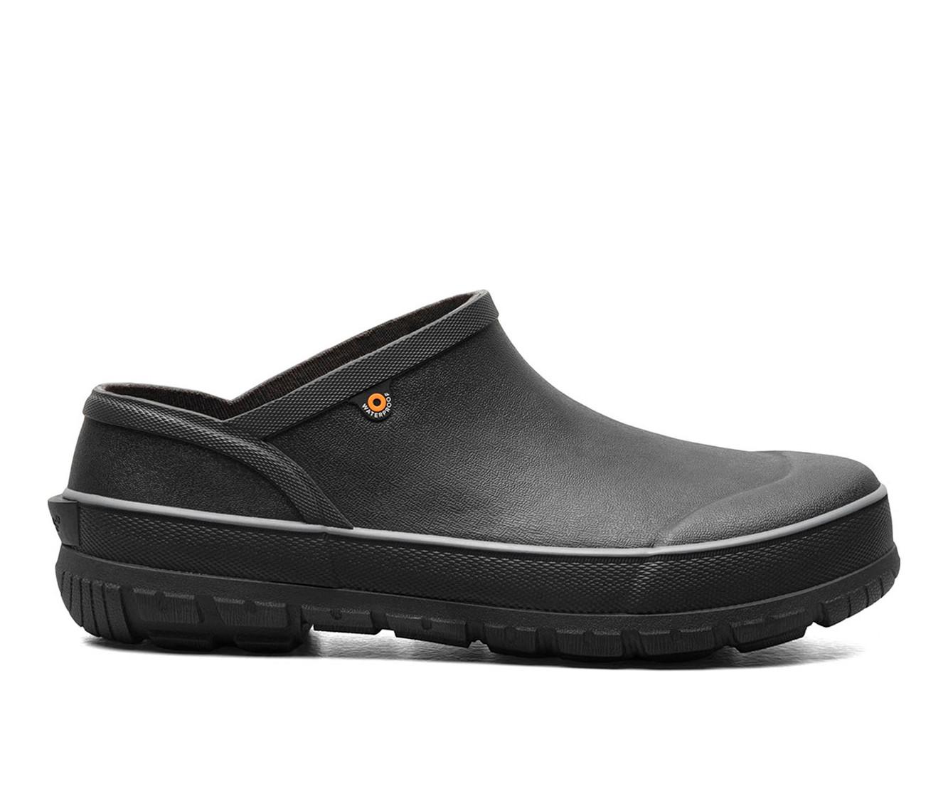 Mens Skechers Melo Slip Resistant Moc Toe Slip On Black