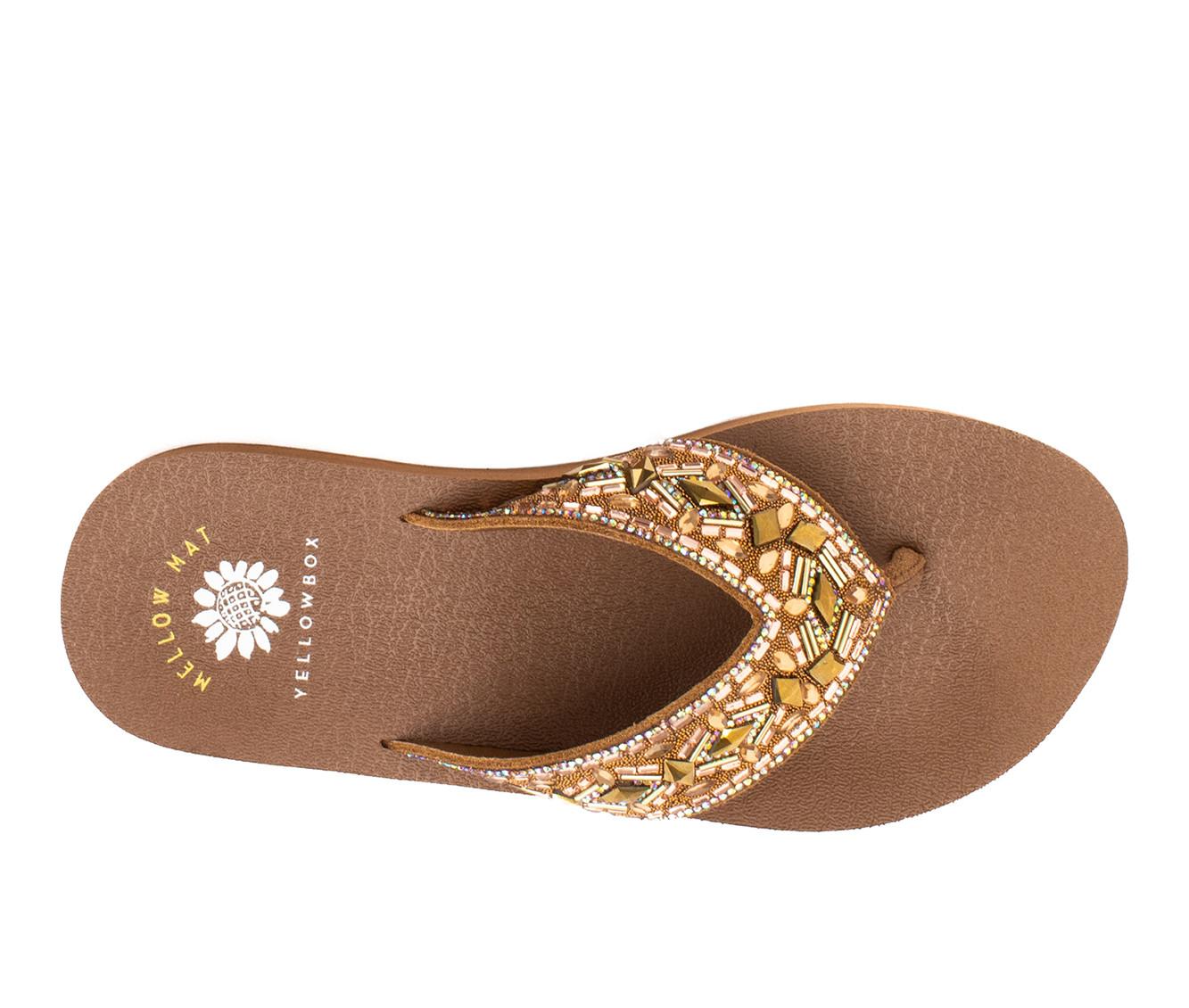 Women's Yellow Box Blaine Platform Flip-Flops