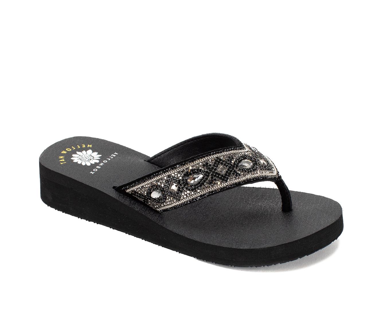 Women's Yellow Box Cathy Flip-Flops