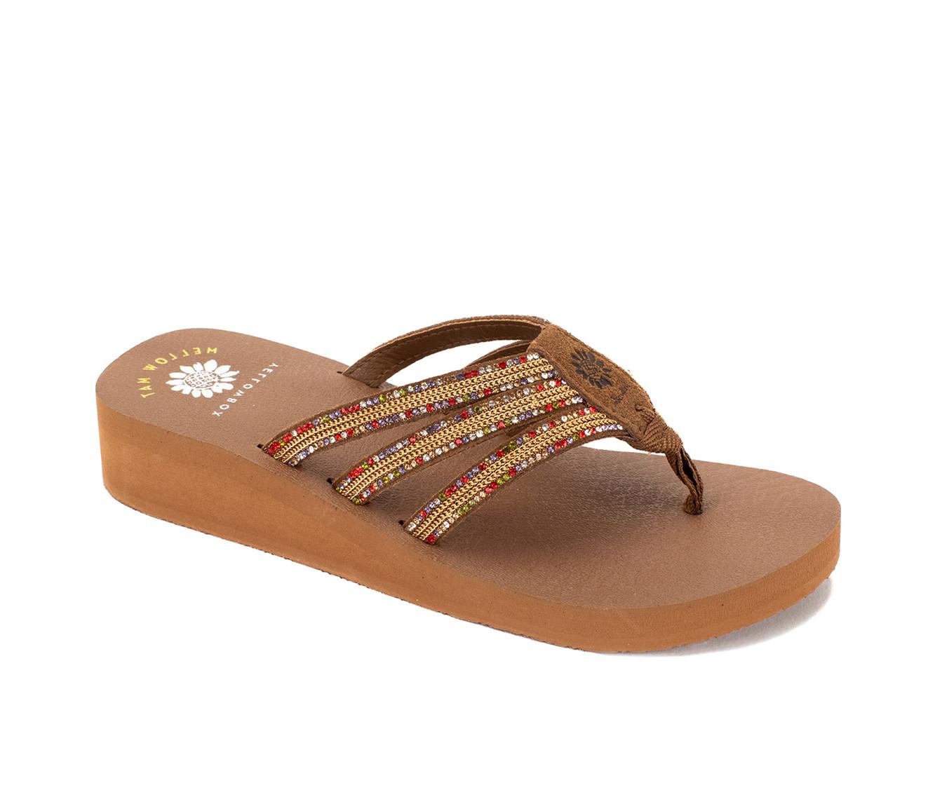 Women's Yellow Box Chelsea Flip-Flops