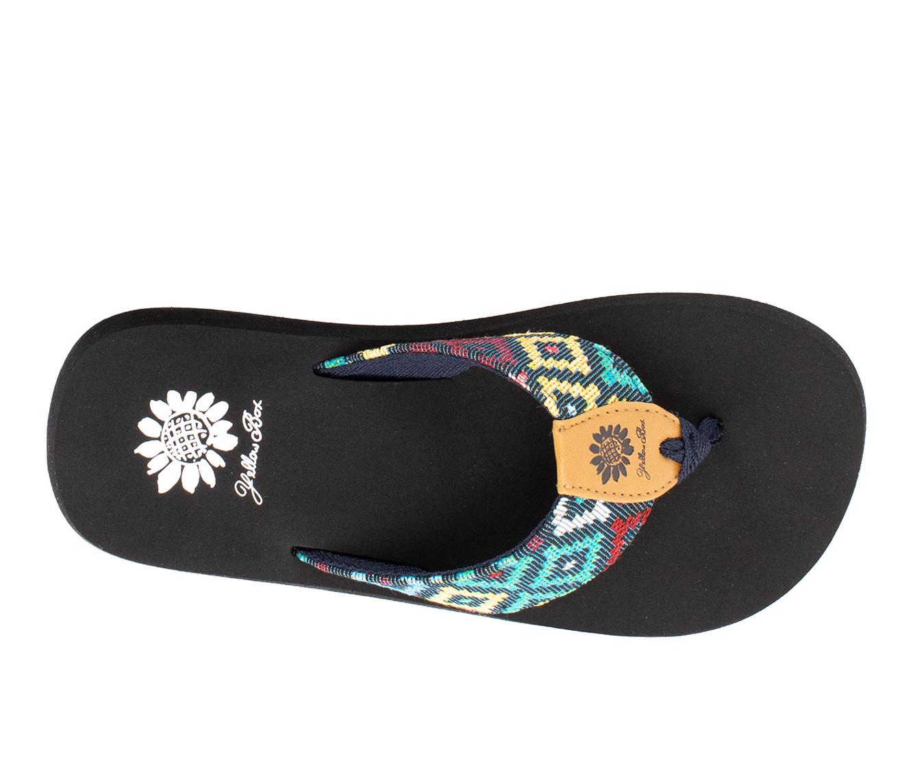 Women's Yellow Box Filana Flip-Flops