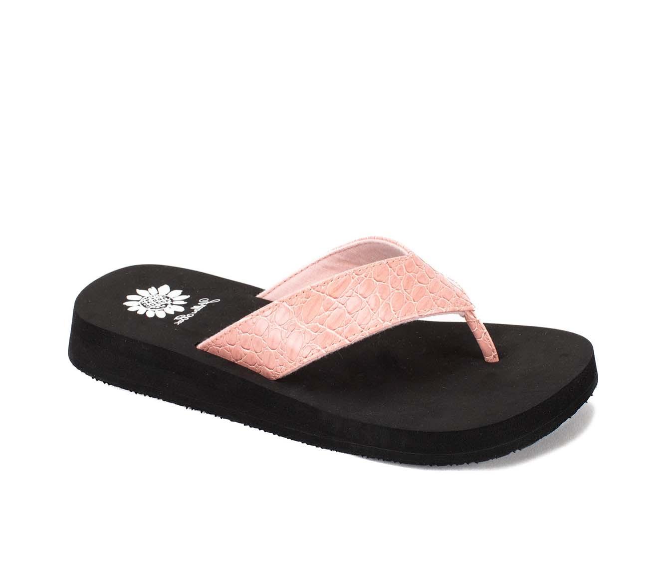 Women's Yellow Box Fina Flip-Flops