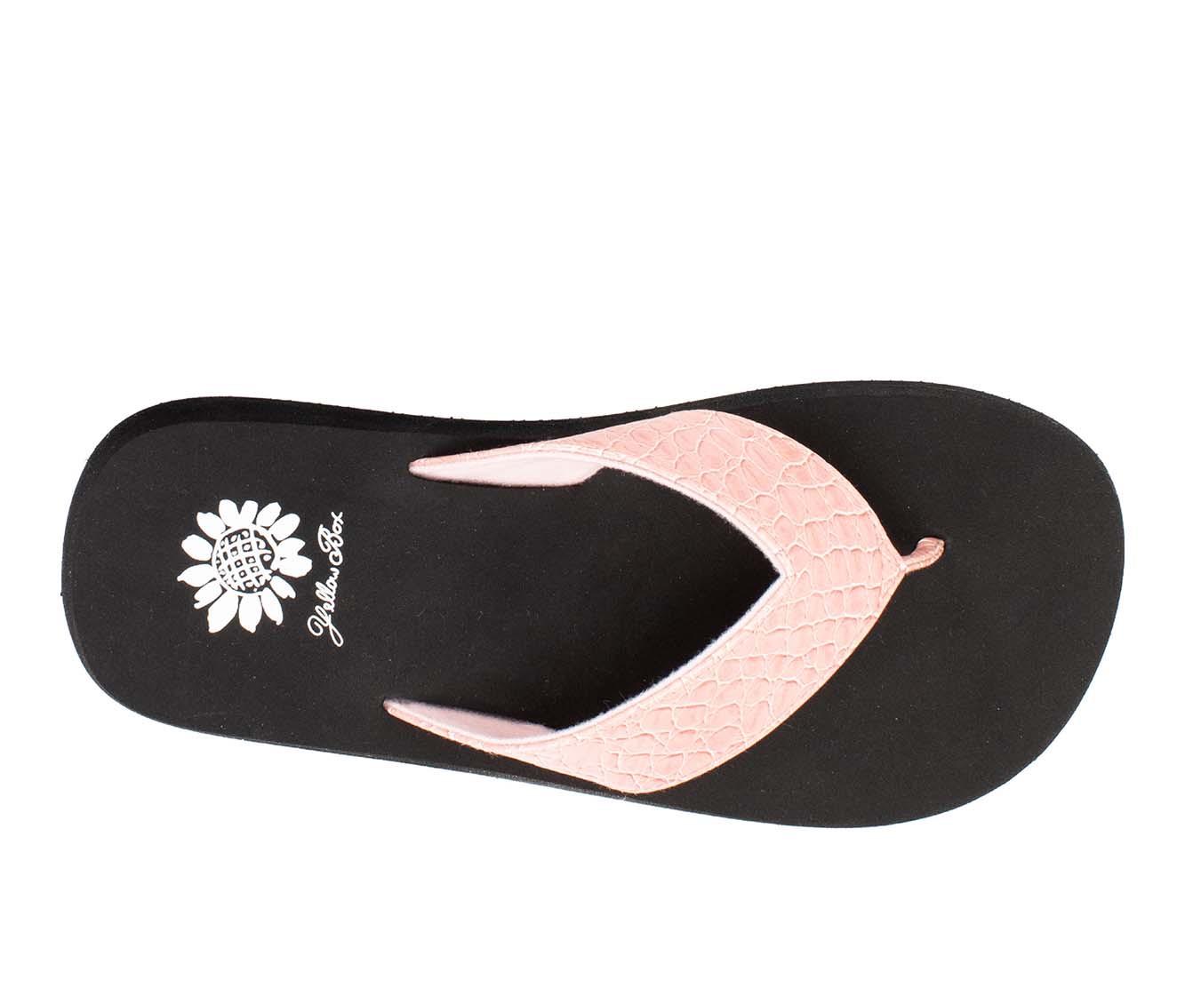 Women's Yellow Box Fina Flip-Flops