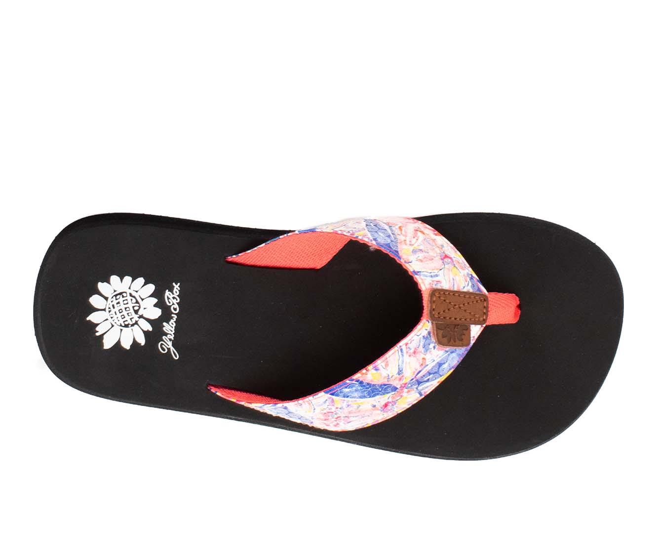 Women's Yellow Box Grant Flip-Flops