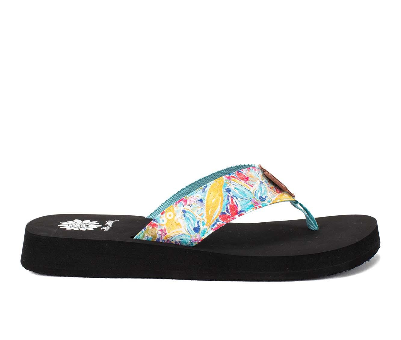 Women's Yellow Box Flounder Flip-Flops