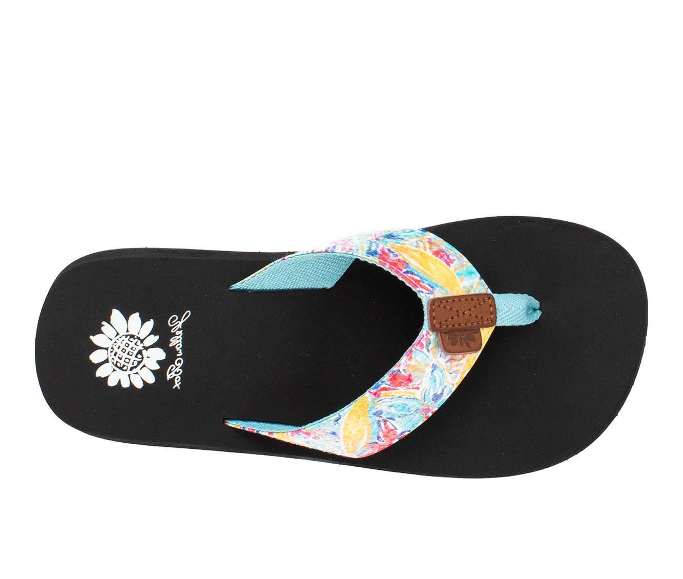 Women's Yellow Box Flounder Flip-Flops