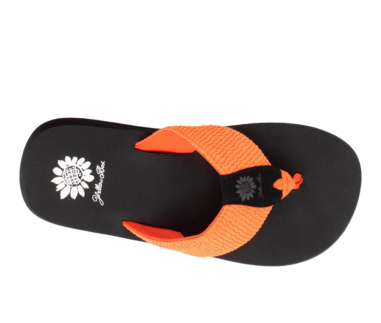 Women's Yellow Box Frizzle Flip-Flops