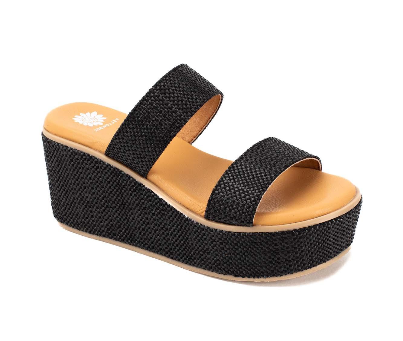 Women's Yellow Box Inisa Wedge Sandals