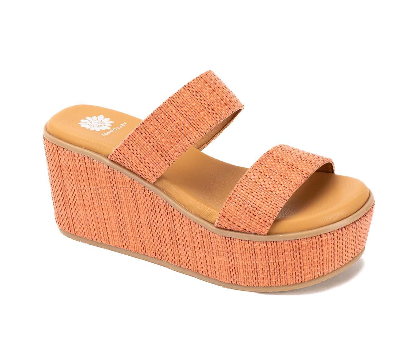 Women's Yellow Box Inisa Wedge Sandals