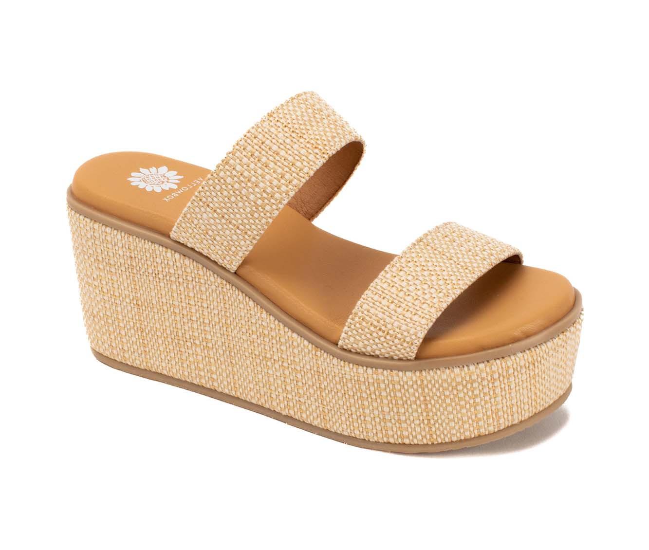 Women's Yellow Box Inisa Wedge Sandals