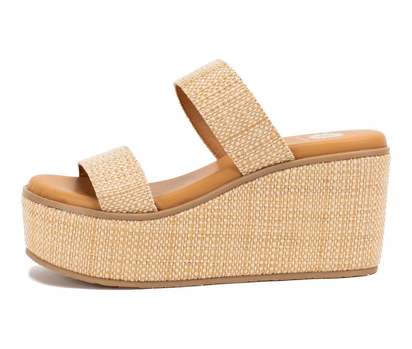 Women's Yellow Box Inisa Wedge Sandals