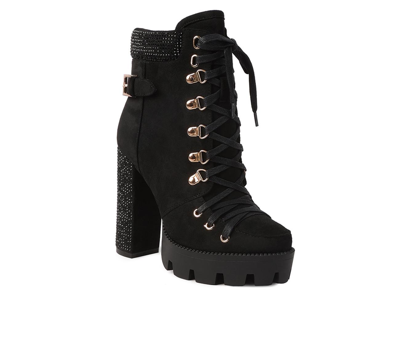 Women's London Rag Birch Heeled Lace Up Boots