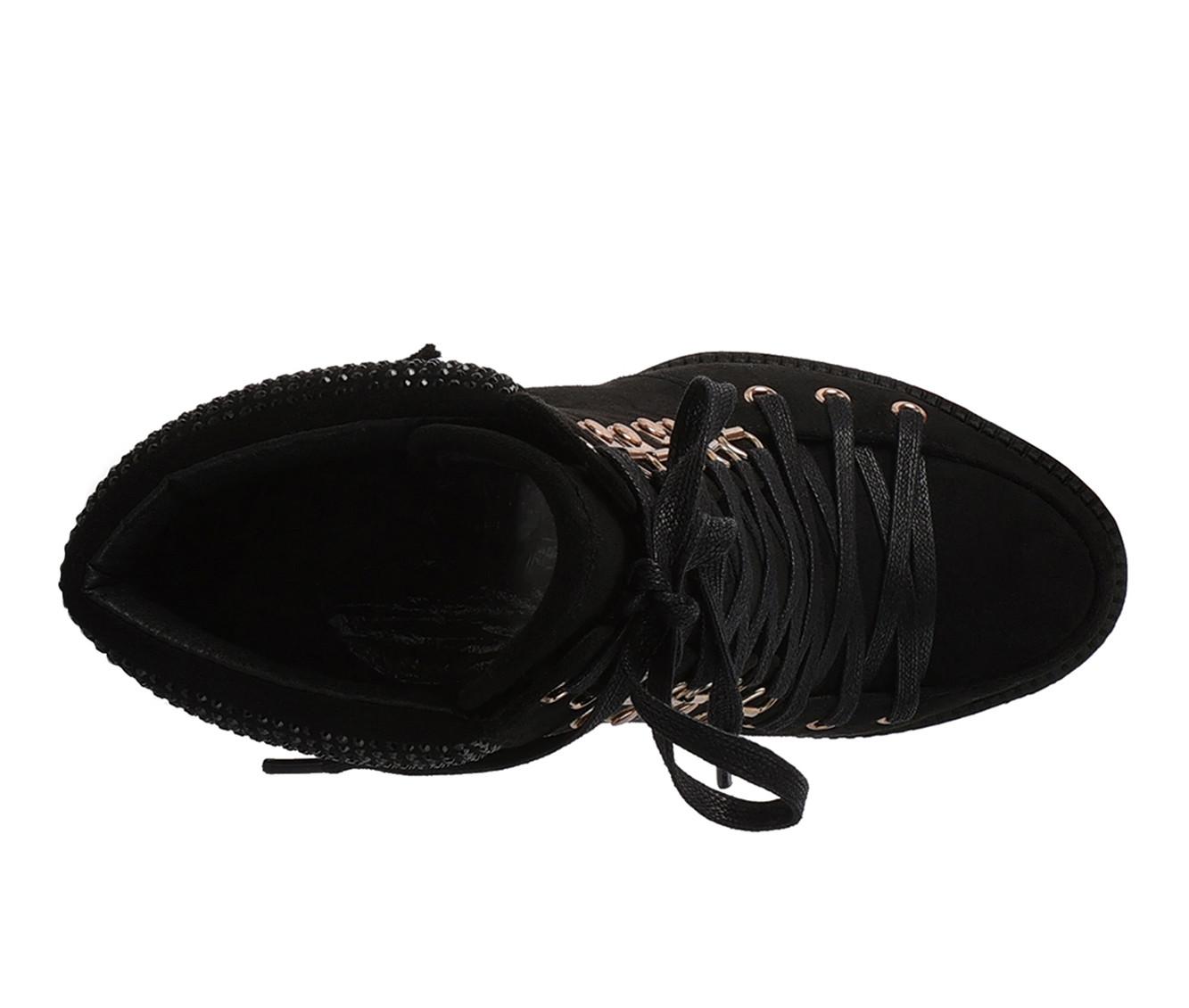Women's London Rag Birch Heeled Lace Up Boots