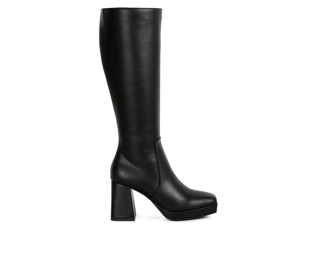 Women's London Rag Bouts Knee High Heeled Boots
