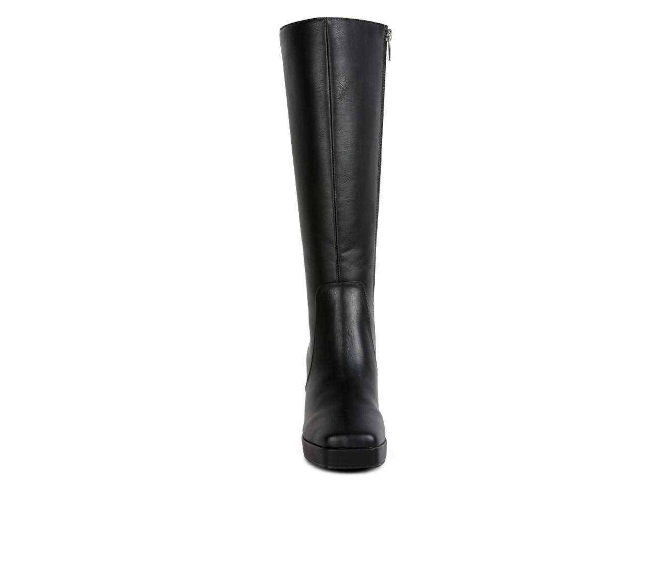 Women's London Rag Bouts Knee High Heeled Boots