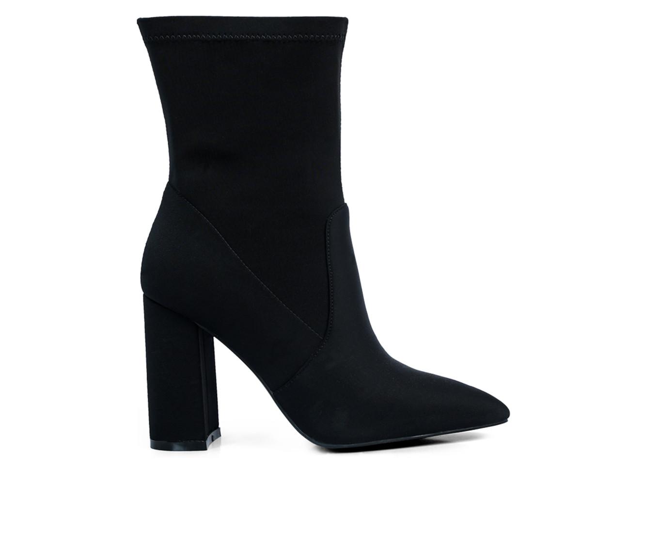 Women's London Rag Tomps Mid Calf Heeled Booties