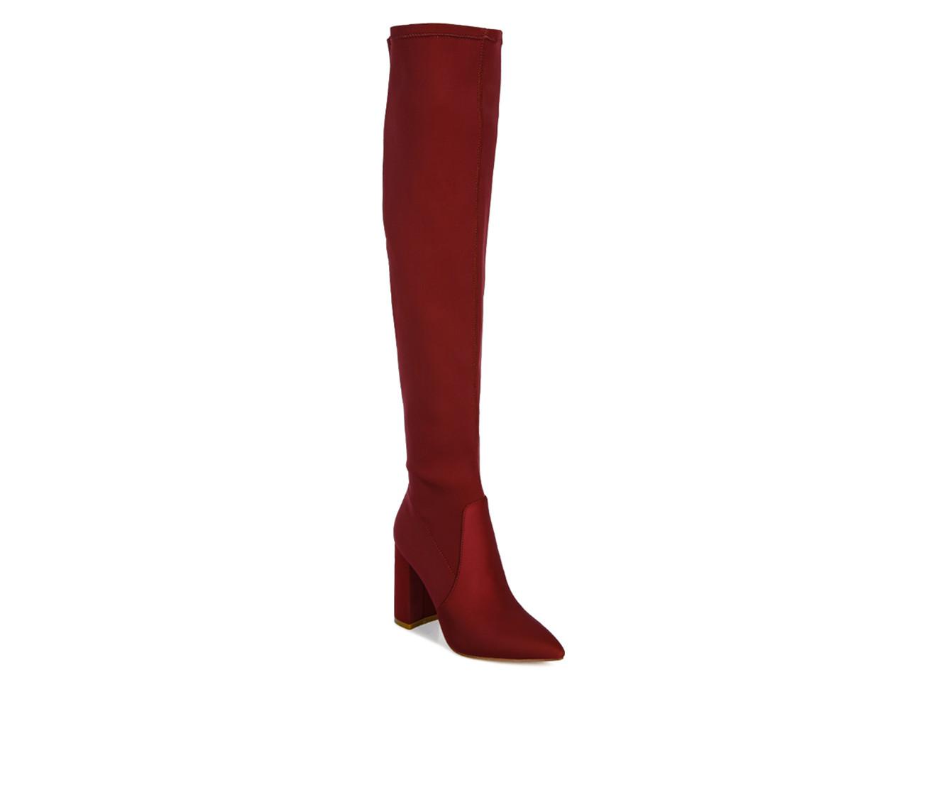 Women's London Rag Schiffer Over The Knee Heeled Boots