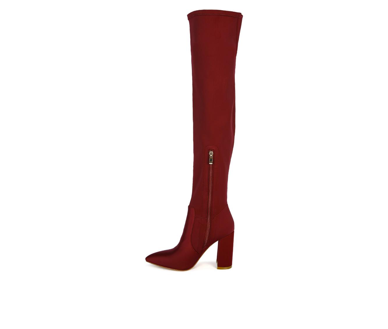 Women's London Rag Schiffer Over The Knee Heeled Boots