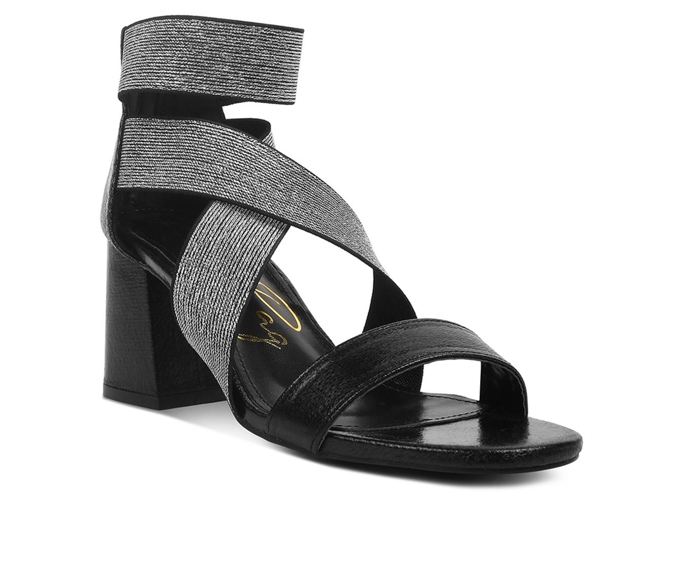 London Rag Metallic Elst Strap Dress Sandals