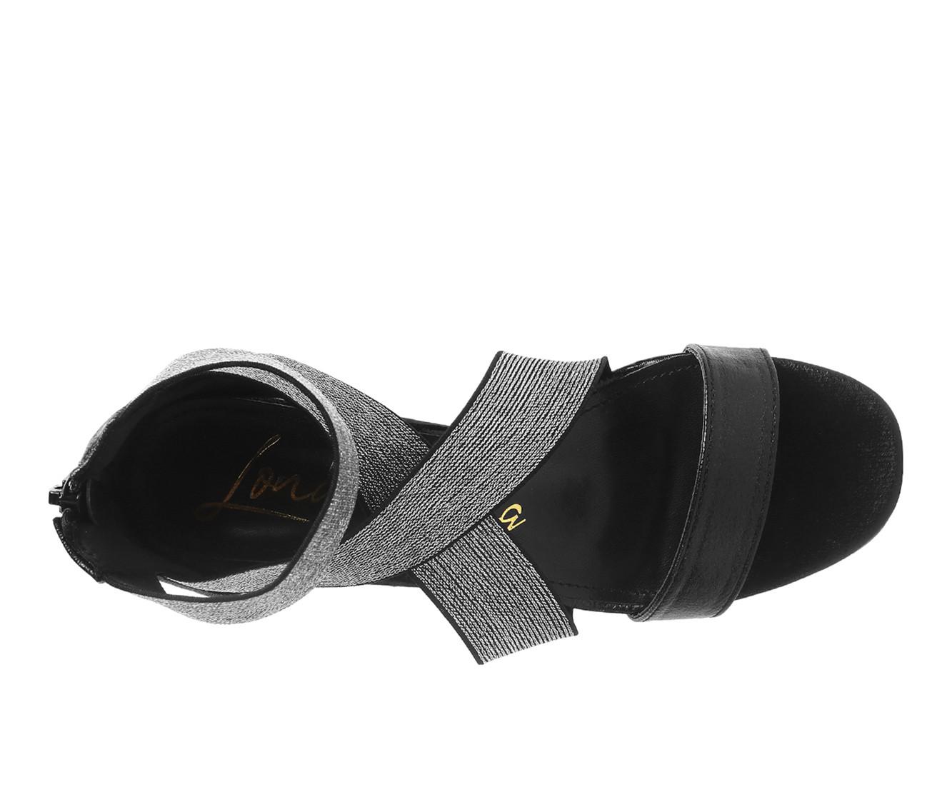 London Rag Metallic Elst Strap Dress Sandals