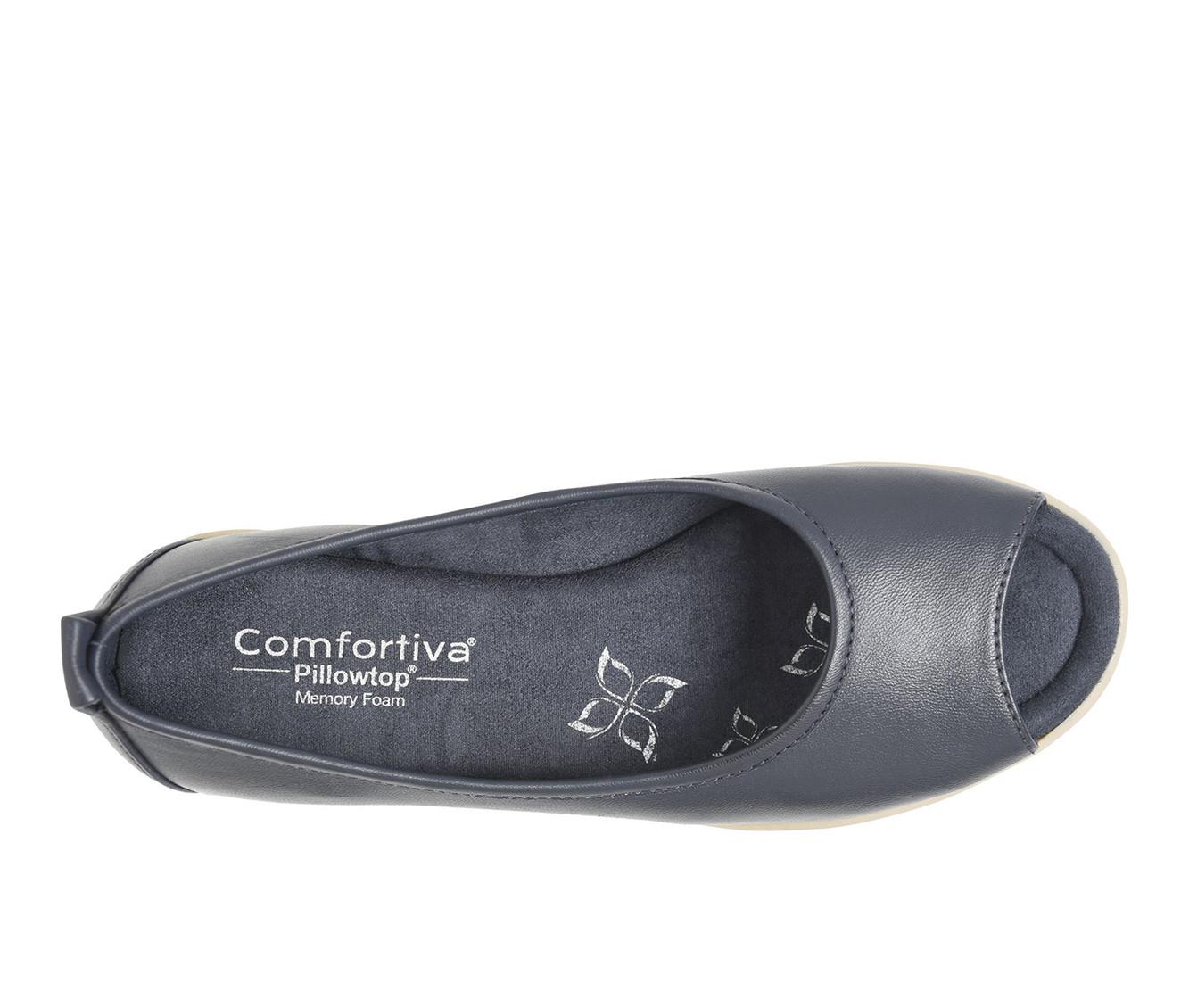 Women's Comfortiva Pratima Peep Toe Flats