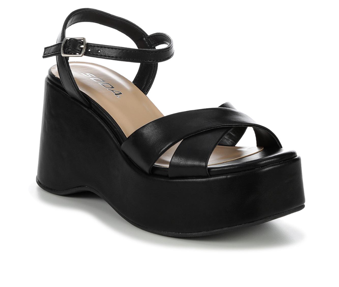 Women's Soda Techno Platform Wedges