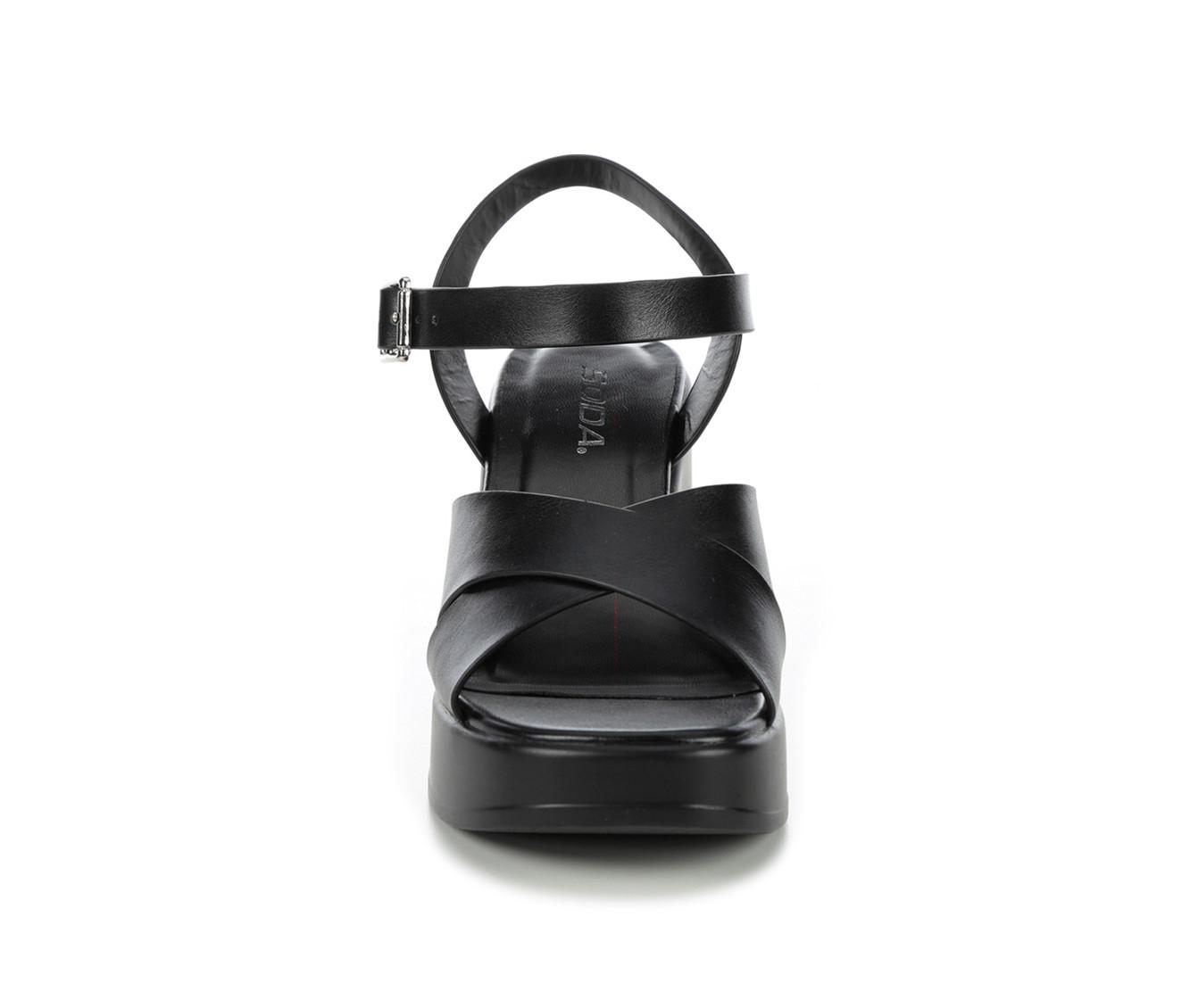 Women's Soda Touch Platform Heeled Sandals Shoe Carnival