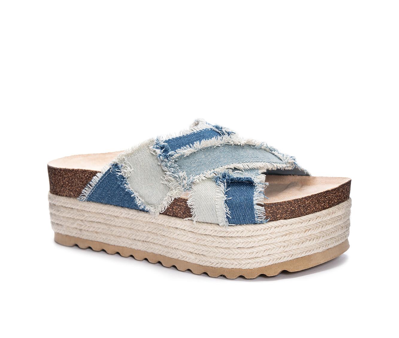 Women's Dirty Laundry Plays Platform Footbed Sandals