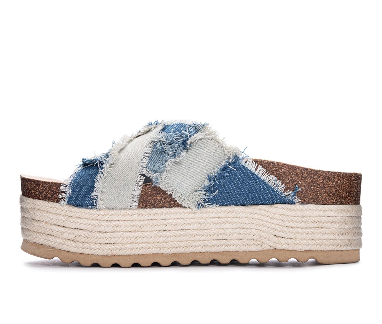 Women's Dirty Laundry Plays Platform Footbed Sandals